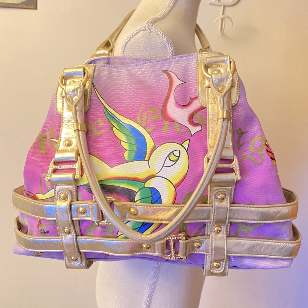 ED HARDY LARGE PURSE ⭐️⭐️⭐️⭐️⭐️
